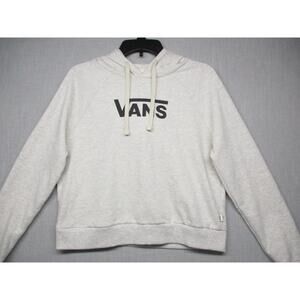 Vans‎ Light Grey Loose Fit Streetwear Logo Print Hoodie Size Extra Small